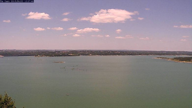 Lake Travis webcam, June 3, 2015 12:40 PM CT