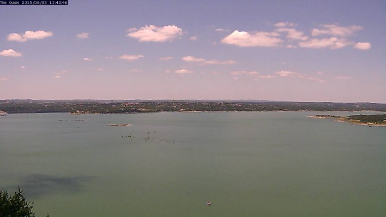Lake Travis webcam, June 3, 2015 12:45 PM CT