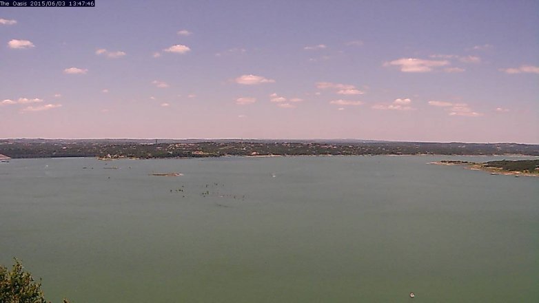 Lake Travis webcam, June 3, 2015 12:50 PM CT
