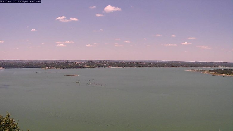 Lake Travis webcam, June 3, 2015 1:05 PM CT