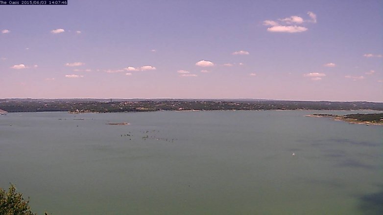 Lake Travis webcam, June 3, 2015 1:10 PM CT