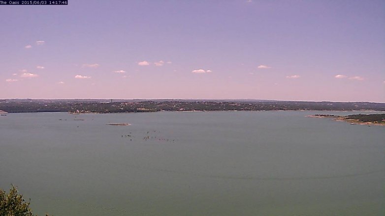 Lake Travis webcam, June 3, 2015 1:20 PM CT