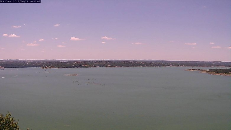 Lake Travis webcam, June 3, 2015 1:25 PM CT