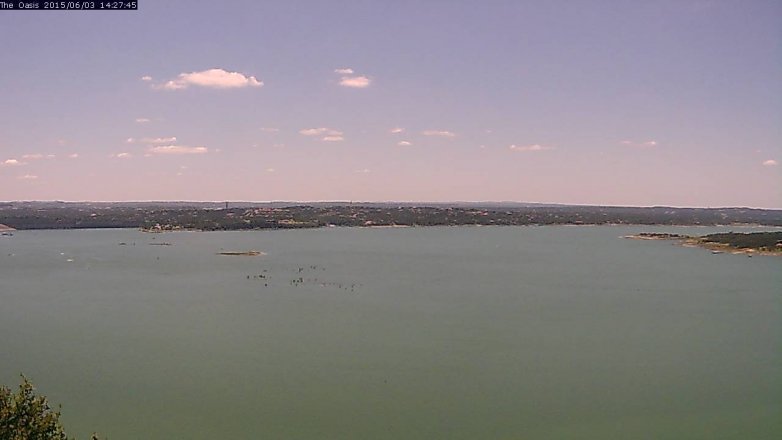 Lake Travis webcam, June 3, 2015 1:30 PM CT
