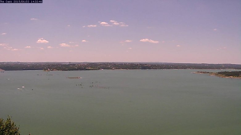 Lake Travis webcam, June 3, 2015 1:35 PM CT