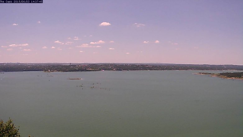 Lake Travis webcam, June 3, 2015 1:40 PM CT