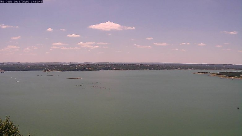 Lake Travis webcam, June 3, 2015 1:55 PM CT