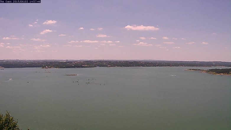 Lake Travis webcam, June 3, 2015 2:00 PM CT
