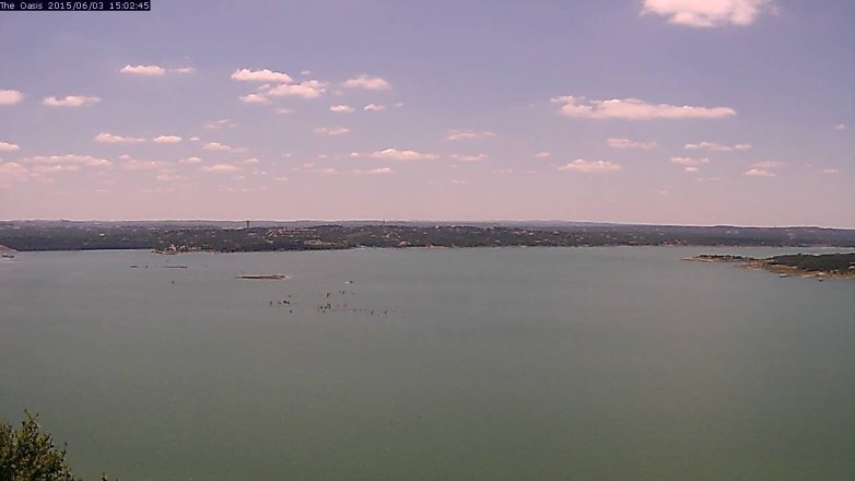 Lake Travis webcam, June 3, 2015 2:05 PM CT