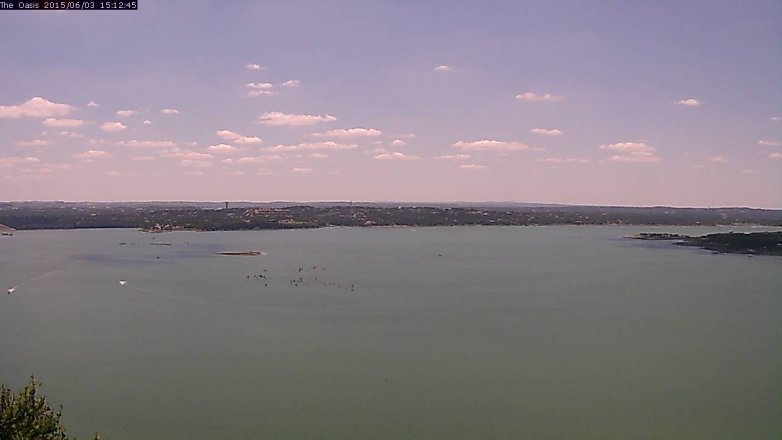 Lake Travis webcam, June 3, 2015 2:15 PM CT
