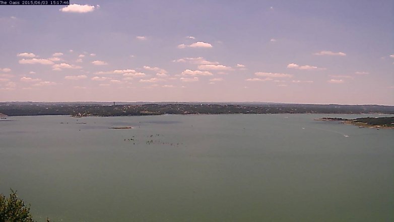 Lake Travis webcam, June 3, 2015 2:20 PM CT