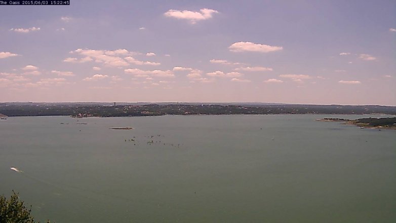 Lake Travis webcam, June 3, 2015 2:25 PM CT