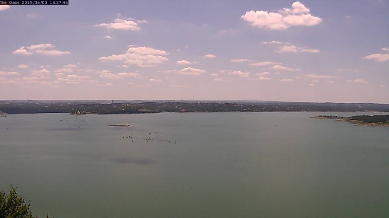 Lake Travis webcam, June 3, 2015 2:30 PM CT