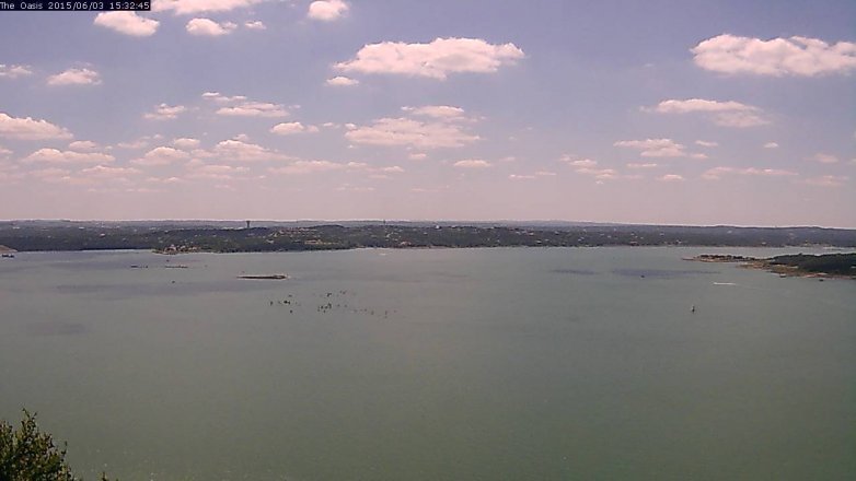 Lake Travis webcam, June 3, 2015 2:35 PM CT