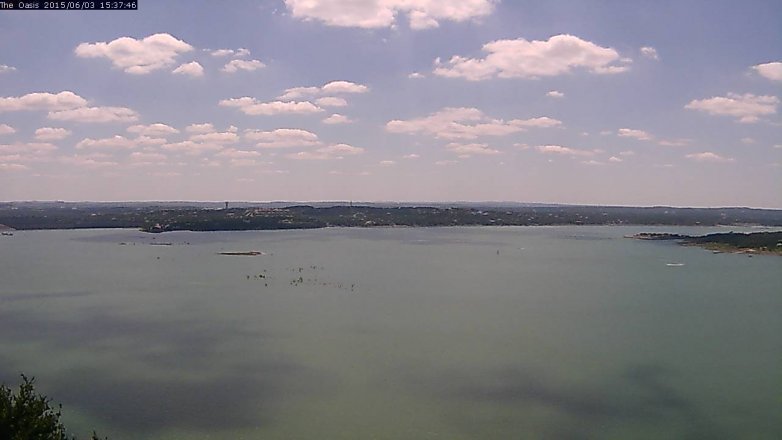 Lake Travis webcam, June 3, 2015 2:40 PM CT