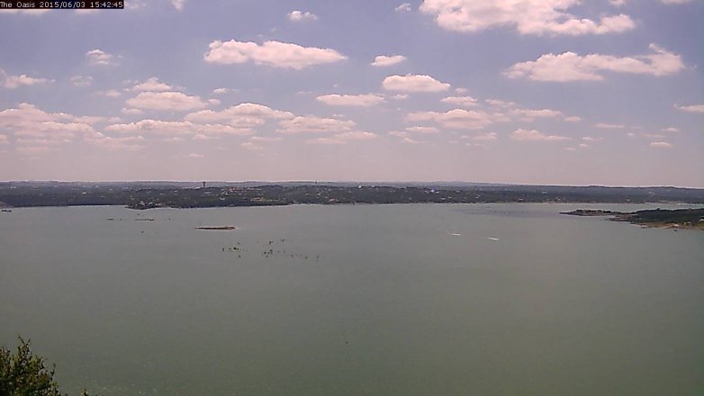 Lake Travis webcam, June 3, 2015 2:45 PM CT