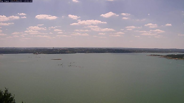 Lake Travis webcam, June 3, 2015 2:55 PM CT
