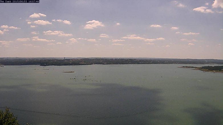 Lake Travis webcam, June 3, 2015 3:10 PM CT