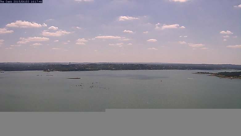 Lake Travis webcam, June 3, 2015 3:20 PM CT