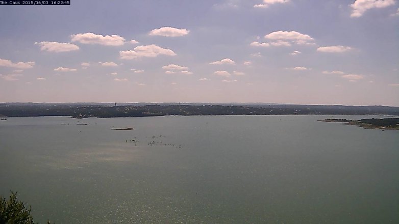 Lake Travis webcam, June 3, 2015 3:25 PM CT