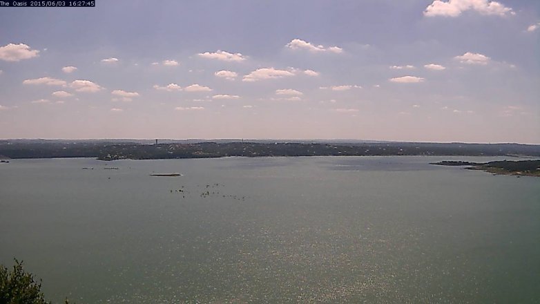 Lake Travis webcam, June 3, 2015 3:30 PM CT