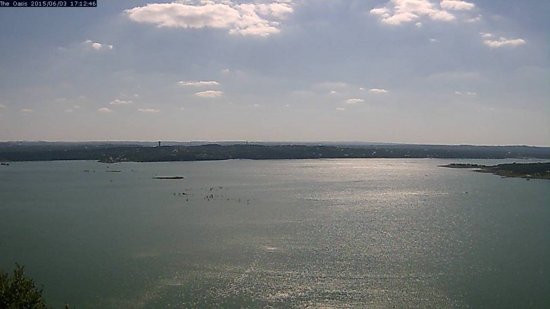 Lake Travis webcam, June 3, 2015 4:15 PM CT