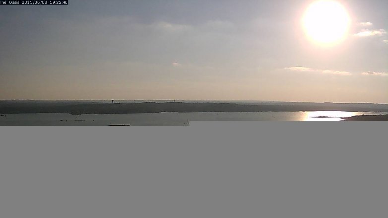 Lake Travis webcam, June 3, 2015 6:25 PM CT