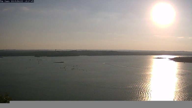 Lake Travis webcam, June 3, 2015 6:30 PM CT