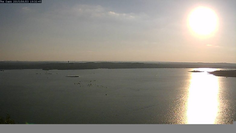 Lake Travis webcam, June 3, 2015 6:35 PM CT