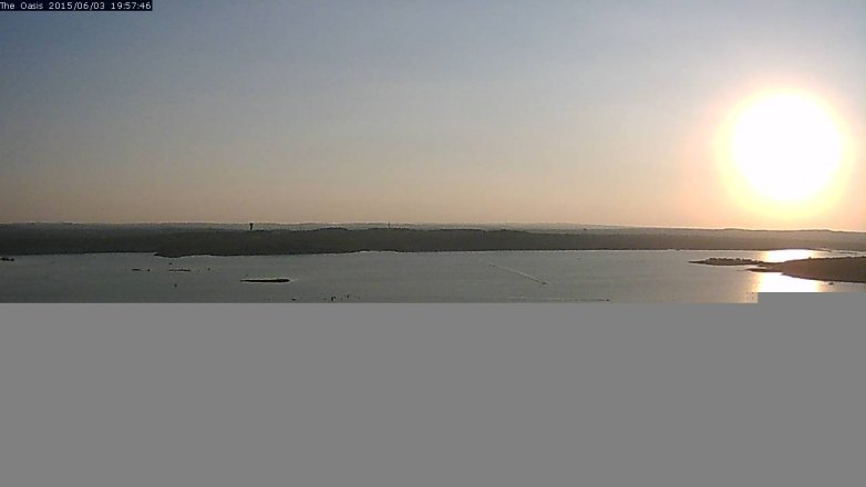 Lake Travis webcam, June 3, 2015 7:00 PM CT