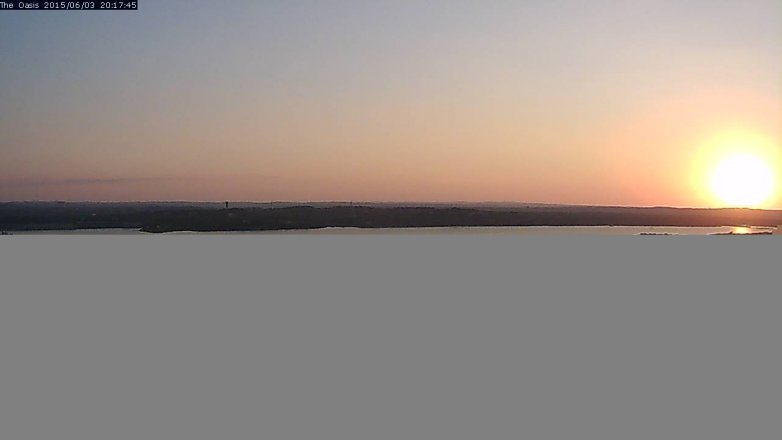 Lake Travis webcam, June 3, 2015 7:20 PM CT