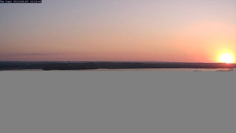 Lake Travis webcam, June 3, 2015 7:25 PM CT