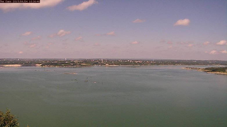 Lake Travis webcam, June 4, 2015 9:40 AM CT