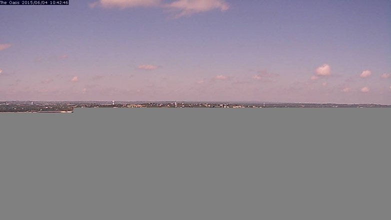 Lake Travis webcam, June 4, 2015 9:45 AM CT