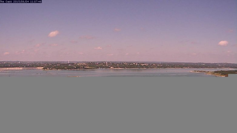 Lake Travis webcam, June 4, 2015 10:10 AM CT