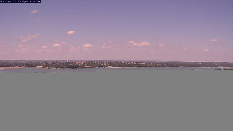 Lake Travis webcam, June 4, 2015 10:50 AM CT