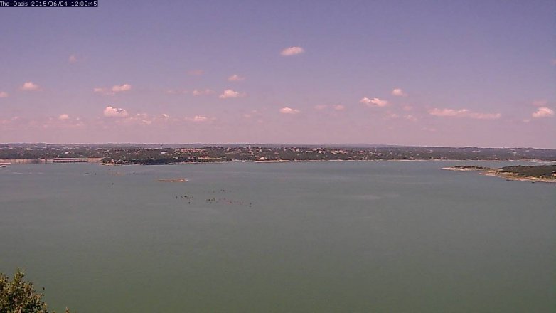 Lake Travis webcam, June 4, 2015 11:05 AM CT