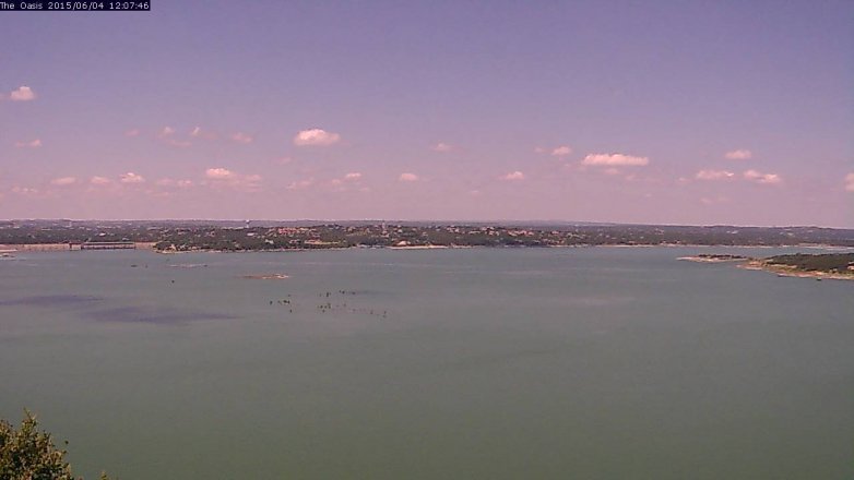 Lake Travis webcam, June 4, 2015 11:10 AM CT