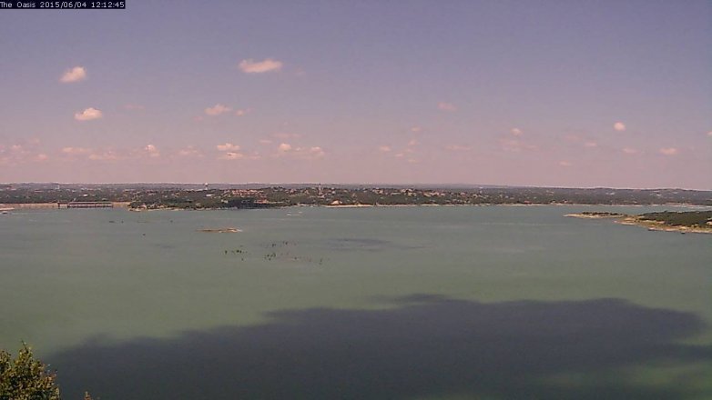 Lake Travis webcam, June 4, 2015 11:15 AM CT