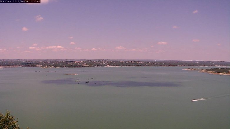 Lake Travis webcam, June 4, 2015 11:30 AM CT