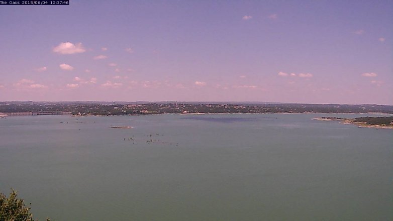 Lake Travis webcam, June 4, 2015 11:40 AM CT