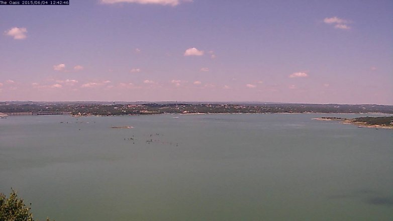 Lake Travis webcam, June 4, 2015 11:45 AM CT