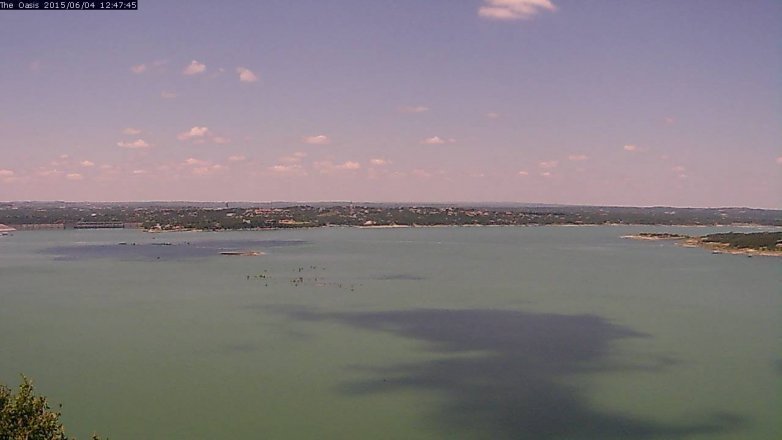 Lake Travis webcam, June 4, 2015 11:50 AM CT