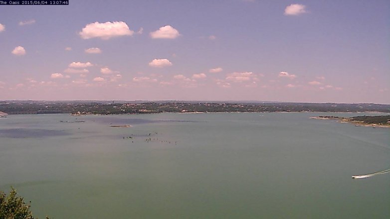 Lake Travis webcam, June 4, 2015 12:10 PM CT