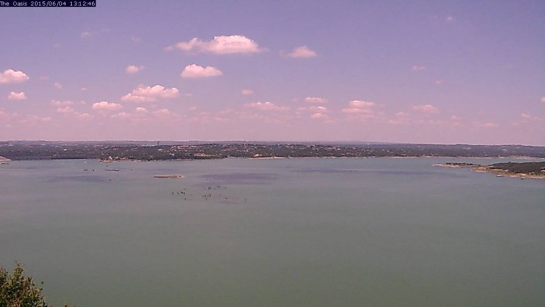 Lake Travis webcam, June 4, 2015 12:15 PM CT
