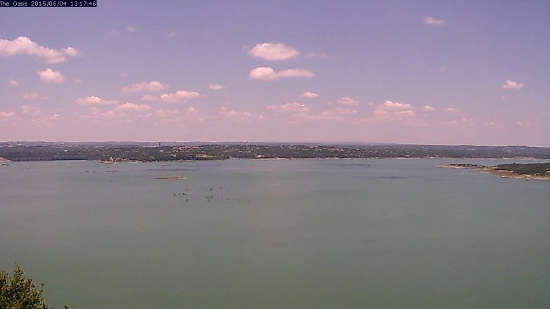 Lake Travis webcam, June 4, 2015 12:20 PM CT