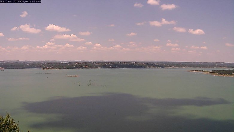 Lake Travis webcam, June 4, 2015 12:35 PM CT