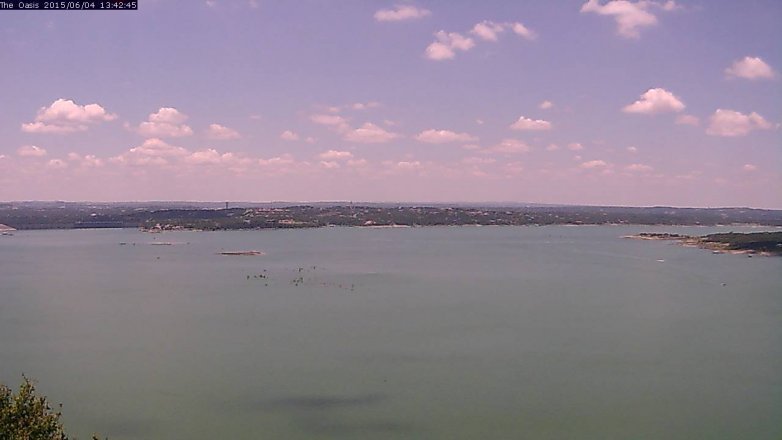 Lake Travis webcam, June 4, 2015 12:45 PM CT