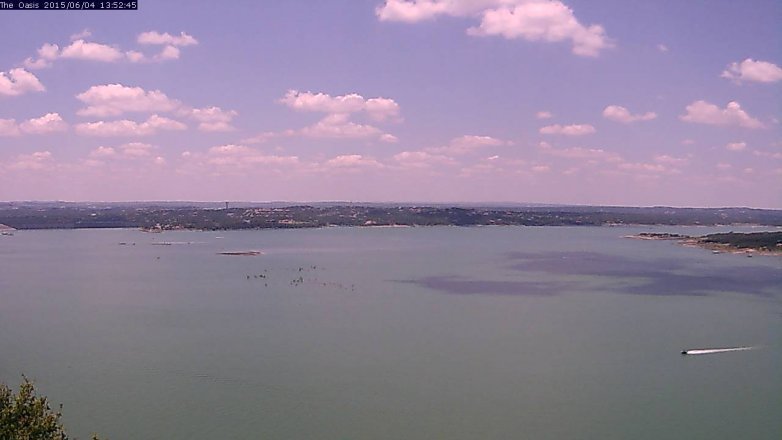 Lake Travis webcam, June 4, 2015 12:55 PM CT