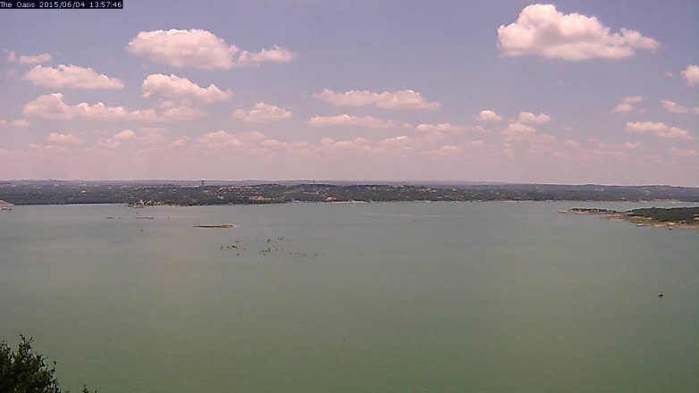 Lake Travis webcam, June 4, 2015 1:00 PM CT